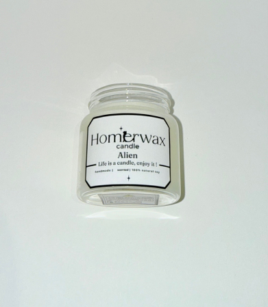 Lumanare parfumata din ceara naturala de soia in borcan de sticla transparenta borosilicata cu capac argintiu aroma cantitate ceara 50 g [3]