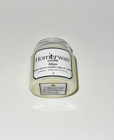 Lumanare parfumata din ceara naturala de soia in borcan de sticla transparenta borosilicata cu capac argintiu aroma cantitate ceara 50 g [2]