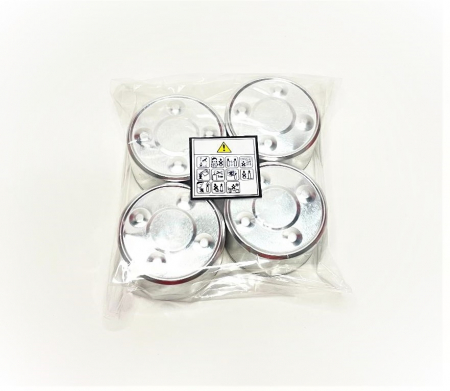 Set lumanari neparfumate, tip pastila, din ceara naturala de soia, culoare, handmade, 4 buc, cantitate ceara 80 g [3]