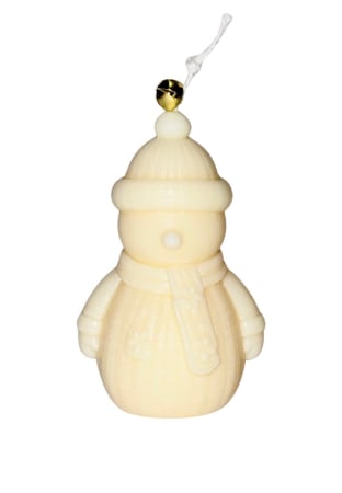 Povesti din ceara si foc - Om de Zapada - lumanare decorativa, parfumata din ceara de soia - clopotel, 55 g - editie speciala