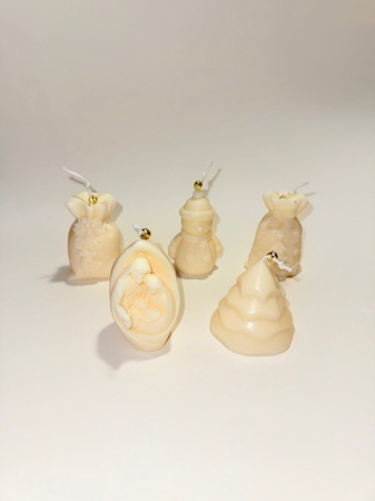 Sacul lui Mos Craciun cu model REN - lumanare decorativa, parfumata din ceara de soia - clopotel, 72 g - editie speciala [7]