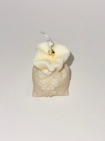 Sacul lui Mos Craciun cu model REN - lumanare decorativa, parfumata din ceara de soia - clopotel, 72 g - editie speciala [4]