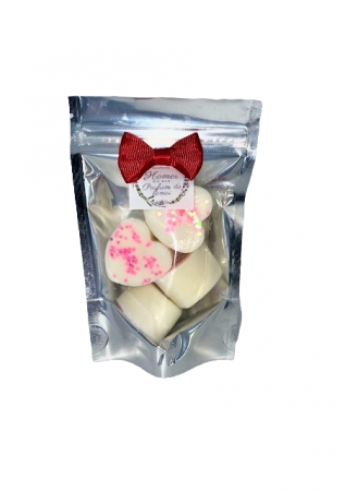 Set 4 bucati ceara parfumata de soia 5 g toate bucatile au aceeasi aroma, forma inima [3]