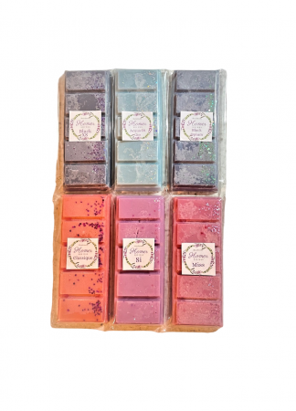 Set ceara parfumata de soia, wax melts, in forma de snap bar, 6 bucati, 300 g [0]