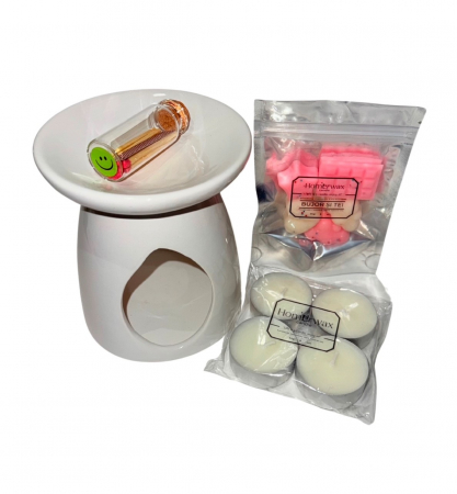 Bucati de ceara parfumata - Set complet de aromaterapie - brown box