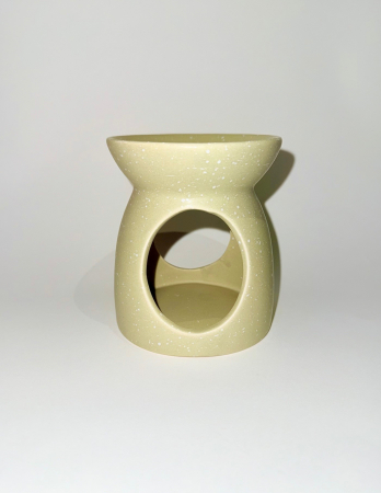 Vas de ceramica kaki cu aspect mat special pentru wax melts [5]