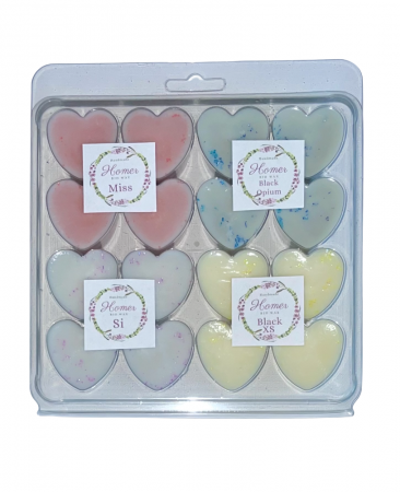Set inimioare din ceara naturala de soia pentru ea si el, wax melts, 210 g [0]