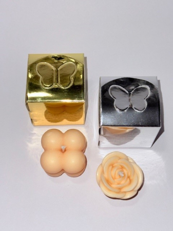 Lumanare din ceara de soia - model bubble [6]