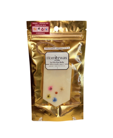 Toate produsele - Tableta parfumata – odorizant, din ceara naturala de soia, handmade, 30 g