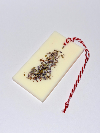 Tableta parfumata – odorizant, din ceara naturala de soia, handmade, cu flori naturale de Lavanda, 30 g [10]