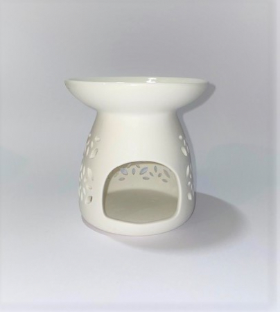 Vas de ceramica mare de culoare alba, aspect mat. [7]