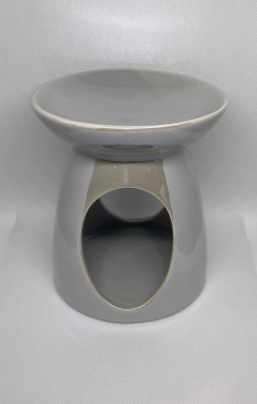 Vas de ceramica mare gri perlat special pentru wax melts aromaterapie La fiecare vas de ceramica comandat primiti gratuit o lumanare neparfumata tip pastila. [2]