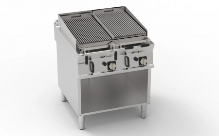 Gratare gaz - Gratar gaz cu placa striata din roca