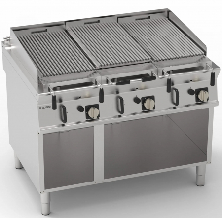 Gratare gaz - Gratar gaz cu placa striata din roca