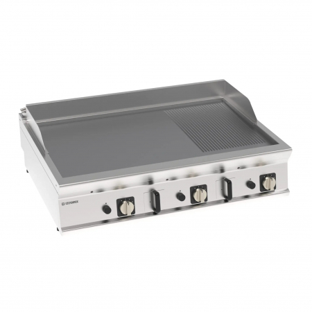 Gratare gaz - Gratar neted cromat striat 1/3 de banc