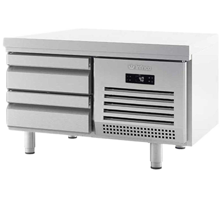 Mese refrigerate 700 mm - Masa congelare cu 2 sertare