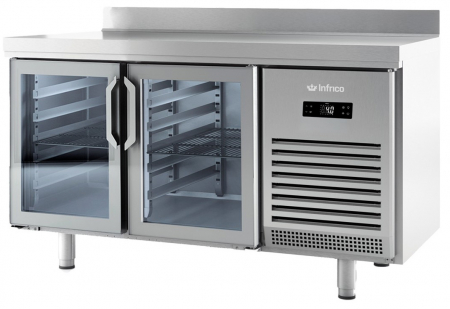 Mese refrigerate 700 mm - Masa rece cu 2 usi de sticla