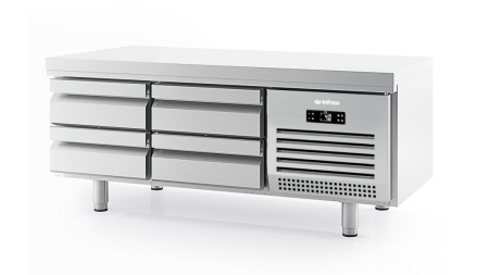Mese refrigerate 700 mm - Masa congelare cu 4 sertare