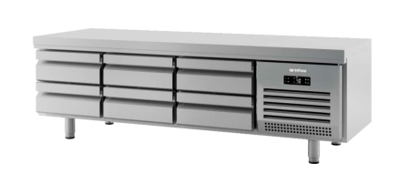 Mese refrigerate 700 mm - Masa rece cu 6 sertare