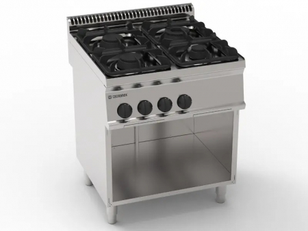 Masini de gatit gaz - Masina de gatit cu 4 focuri pe suport neutru deschis