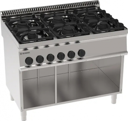 Masini de gatit gaz - Masina de gatit cu 4 focuri pe suport neutru deschis