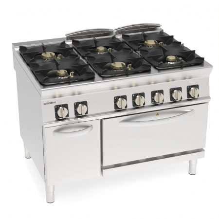 Masini de gatit gaz - Masina de gatit cu 6 focuri si cuptor electric