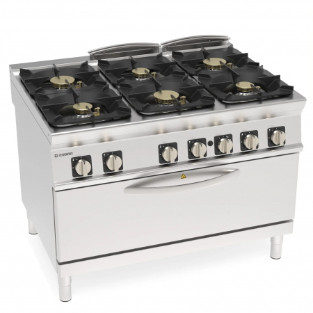 Masini de gatit gaz - Masina de gatit cu 6 focuri si cuptor