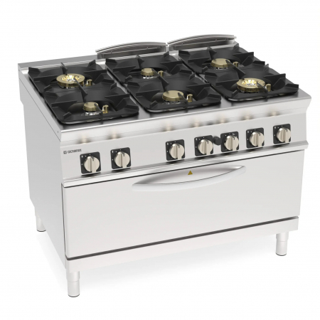 Masini de gatit gaz - Masina de gatit cu 6 focuri si cuptor