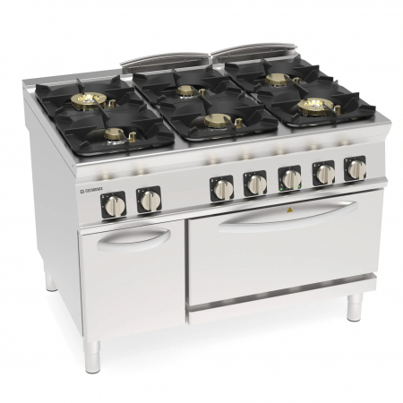 Masini de gatit gaz - Masina de gatit cu 6 focuri si cuptor electric