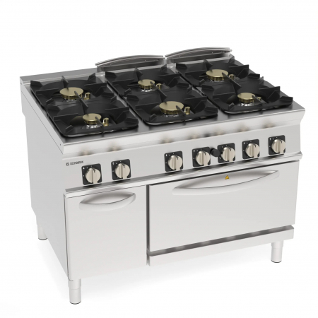 Masini de gatit gaz - Masina de gatit cu 6 focuri si cuptor