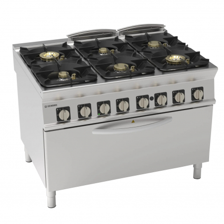 Masini de gatit gaz - Masina de gatit cu 6 focuri si cuptor electric