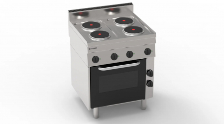 Masini de gatit electrice - Plita electrica 4 zone independente si cuptor