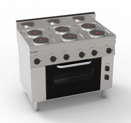 Masini de gatit electrice - Plita electrica 6 zone independente si cuptor