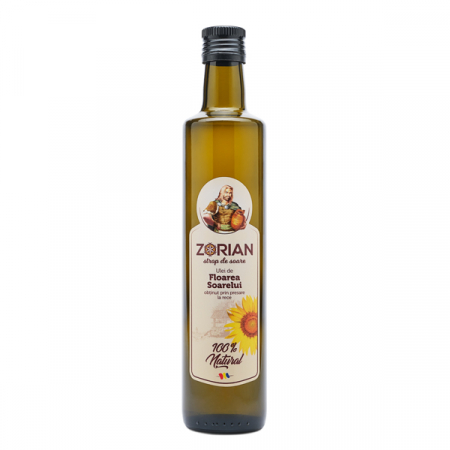 ULEIURI - Ulei Zorian de floarea soarelui presat la rece 500 ml