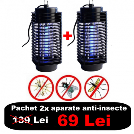 Casa si gradina - Set 2 buc aparat anti-insecte cu ampa UV