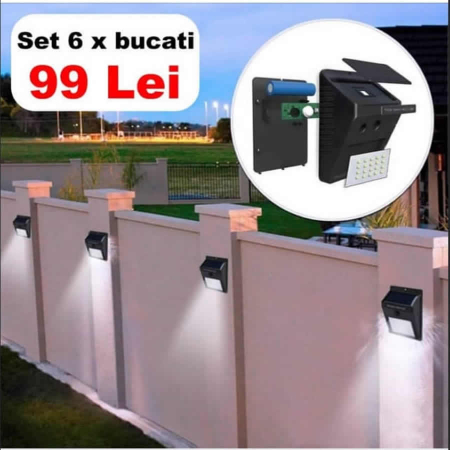Casa si gradina - SET 6 BUC LAMPA ÎNCĂRCARE SOLARA
