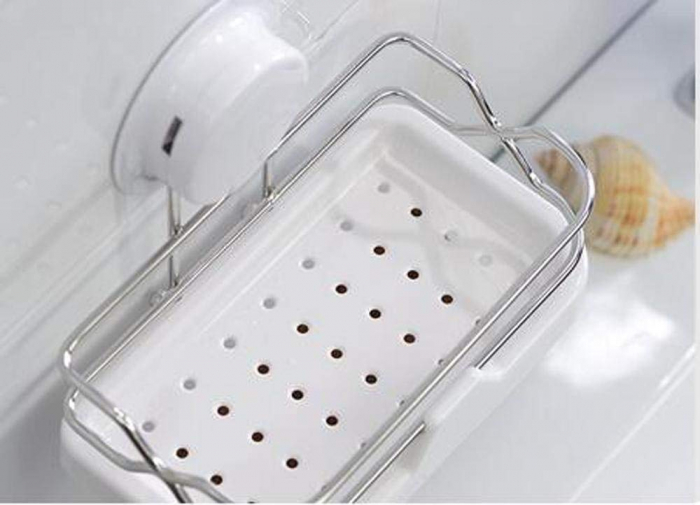 Mini etajera cu ventuza HeavyLock pentru baie sau bucatarie [3]