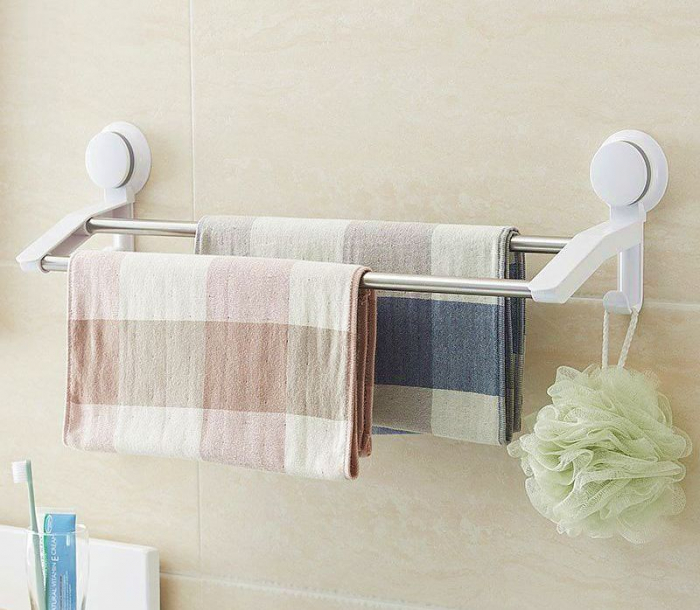 Suport cu 2 bare pentru prosoape cu ventuze HeavyLock [3]