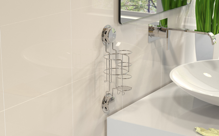 Suport pentru uscator si placa de par, din inox cu ventuze HeavyLock [3]