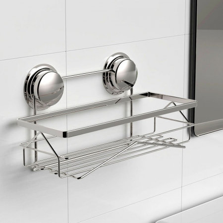 Etajera inox pentru baie sau bucatarie cu ventuze HeavyLock [1]