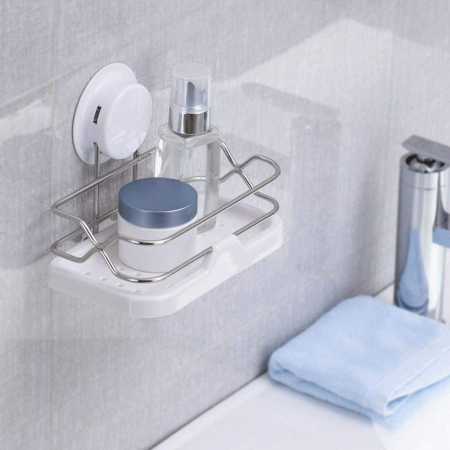Mini etajera cu ventuza HeavyLock pentru baie sau bucatarie [1]