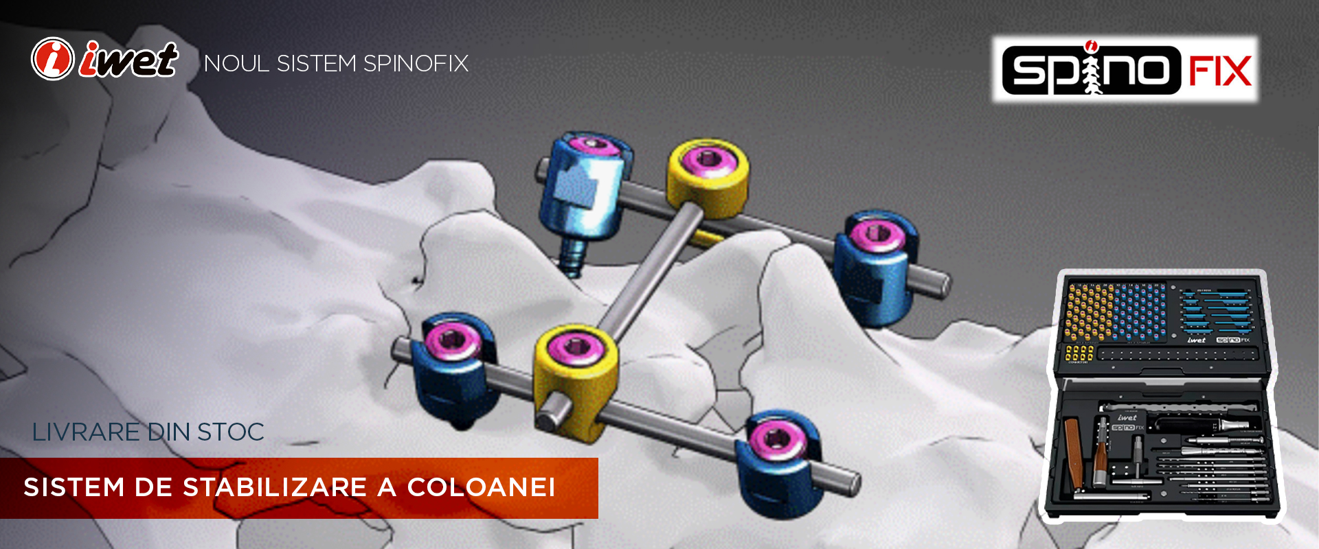 iwet SpinoFIX sistem ortopedic veterinar de stabilizare a coloanei