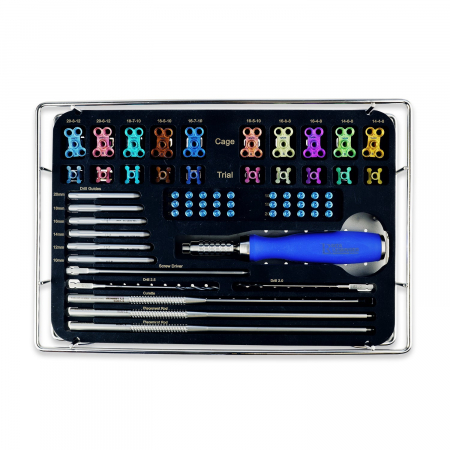C-LOX Spinal Cage - C-LOX Tray cu capac sita tava interioara otel