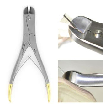 Brose, Pini Steinmann, Cerclage - Cleste pentru taiat brose 1.8mm / 2.2mm TUNGSTEN