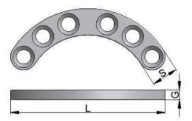 Placi Acetabulum - Placa acetabulum pentru suruburi Ø2.7
