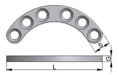 Placi Acetabulum - Placa acetabulum pentru suruburi Ø3.5