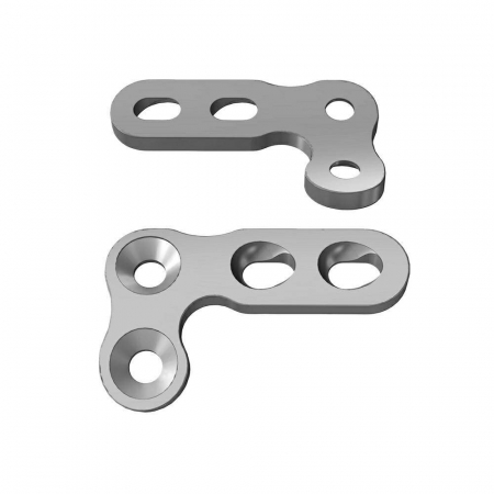 Placi Neblocate 2.7 - Placa ”L” la 90° cu suruburi Ø 2.7