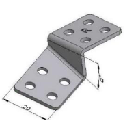 mikromed - Placa TPO Neblocata pentru suruburi Ø3.5 Ø4.0 Ø4.5 (8g)