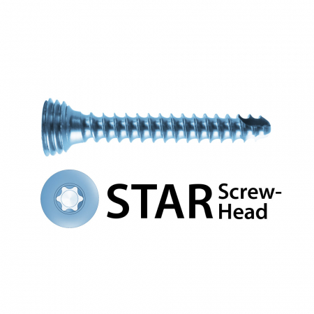 C-LOX Spinal Cage - Surub blocat autotarodant din titan Ø 2.7 mm