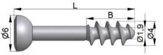Gama HSM - Șurub de spongie partial filtrat Ø 4.0
